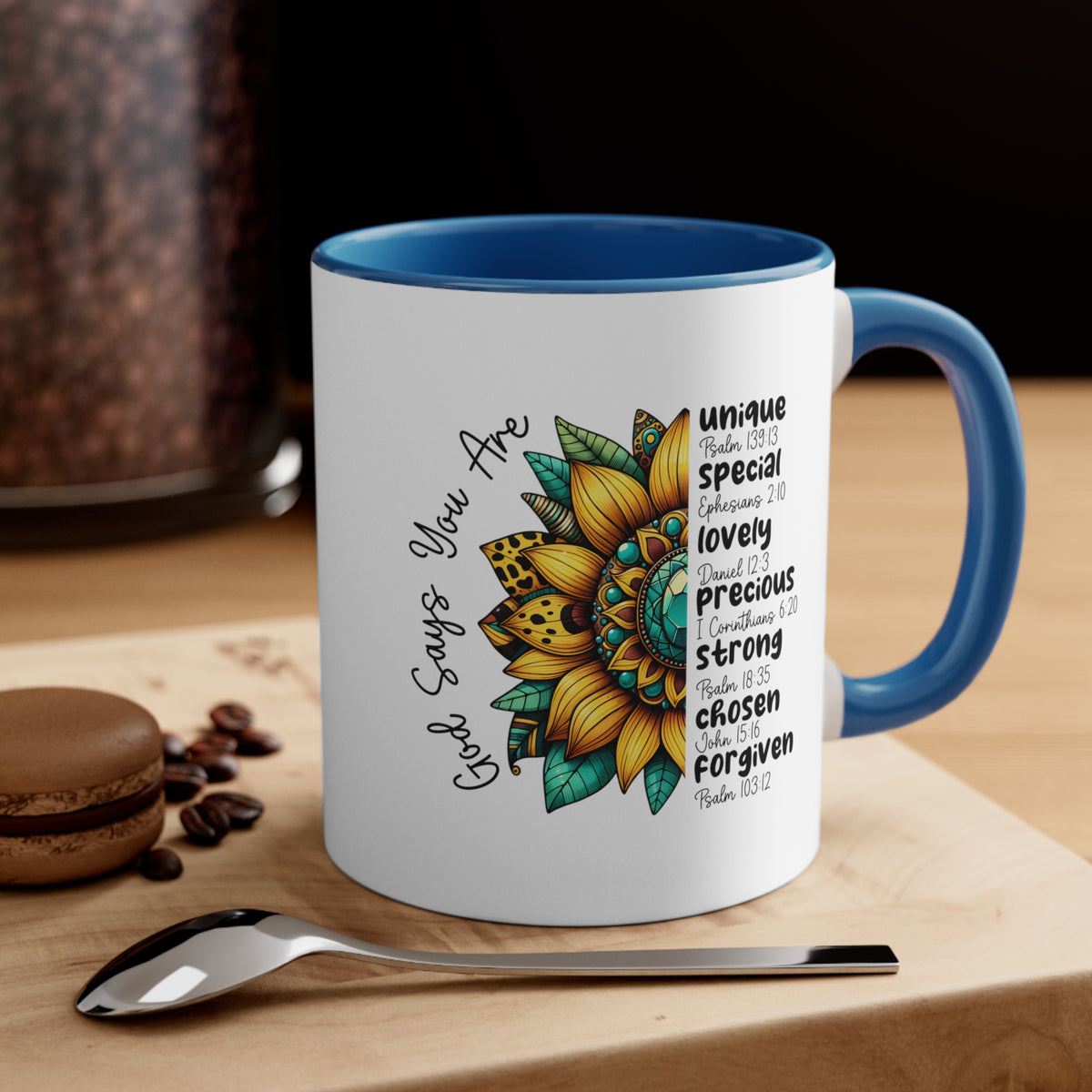 God Says Accent Coffee Mug, 11oz