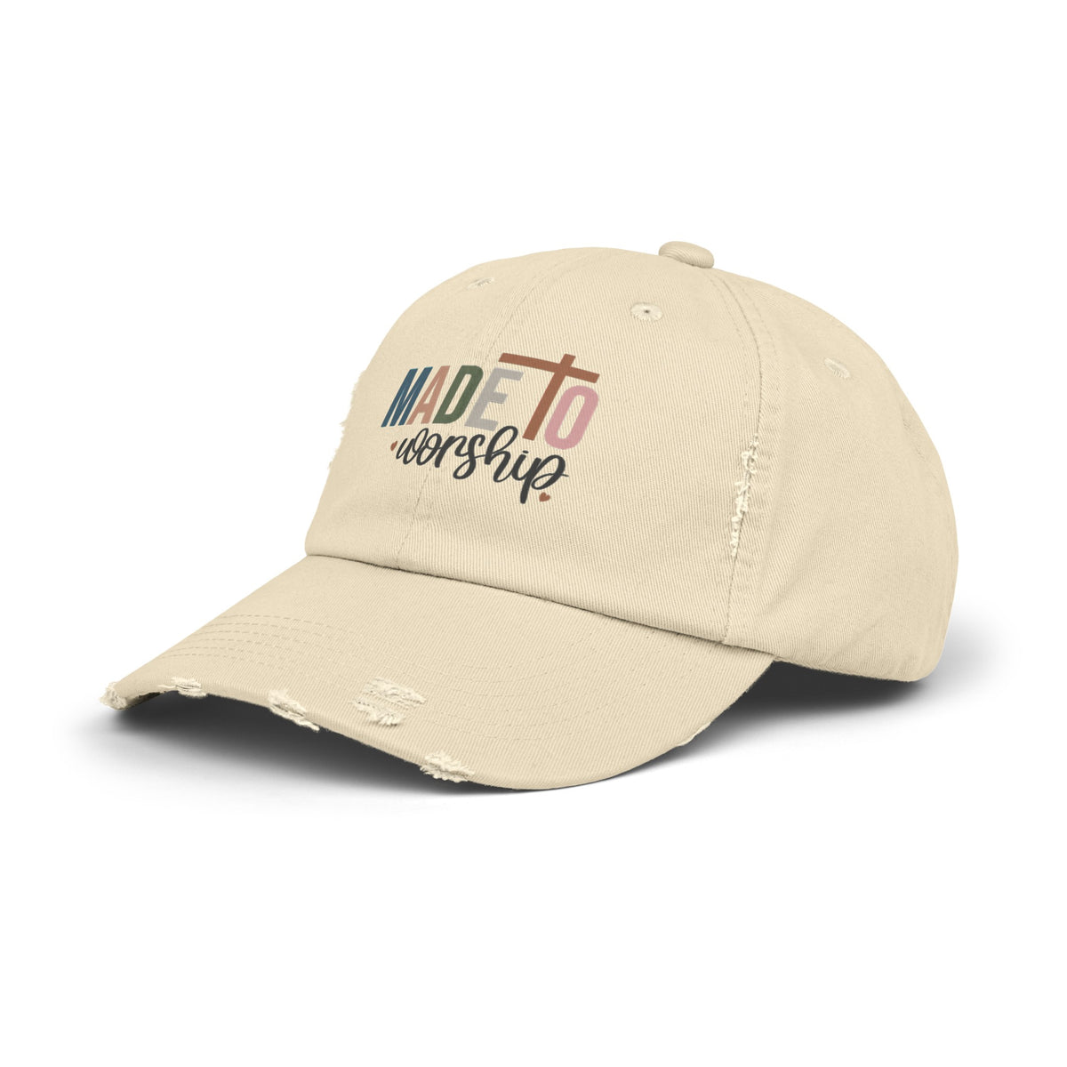 Made To Worship Unisex Distressed Cap