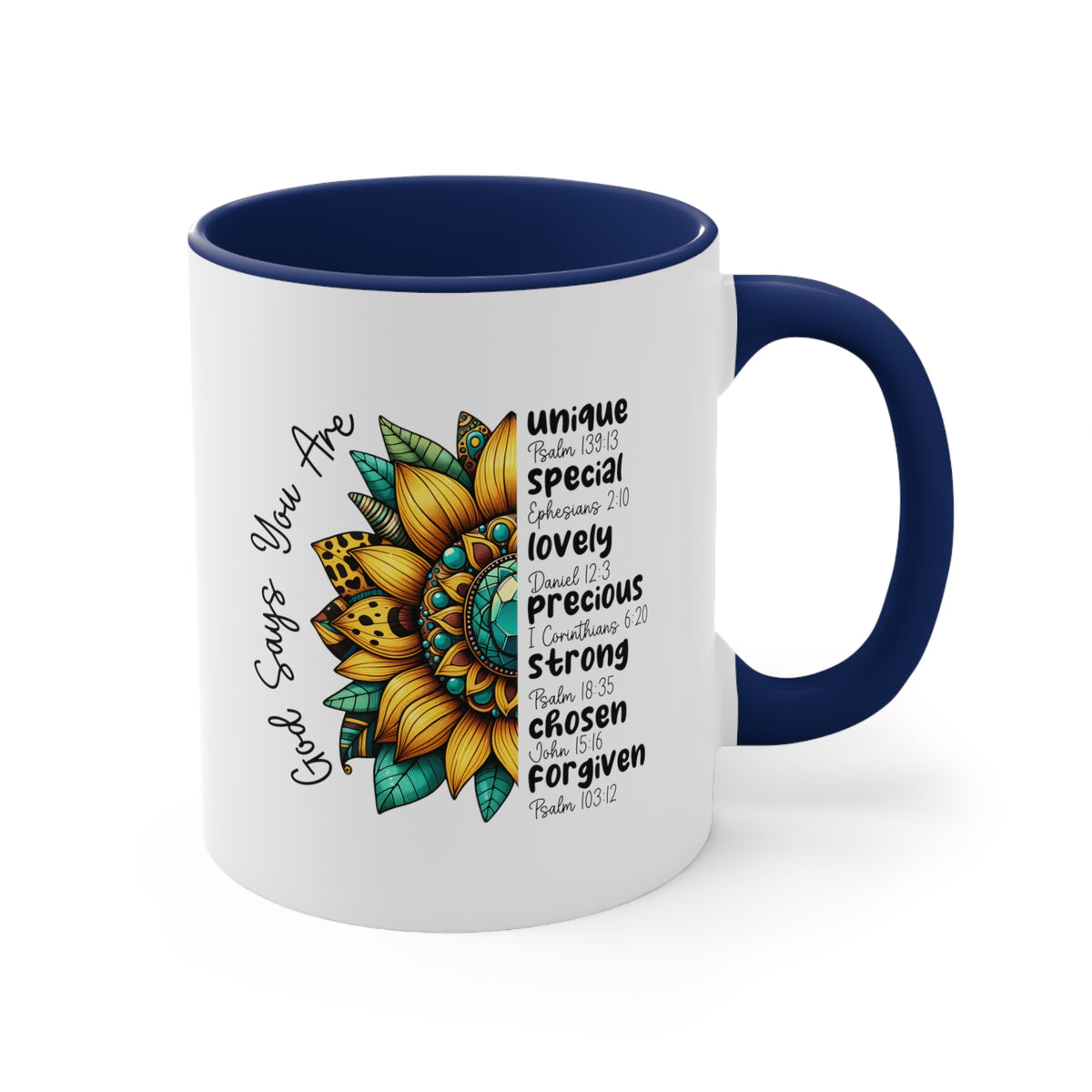 God Says Accent Coffee Mug, 11oz