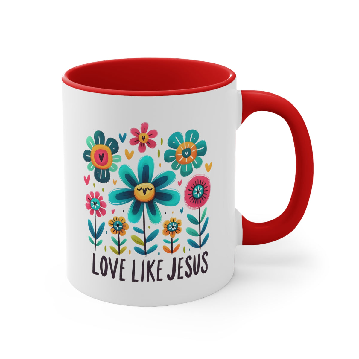 Love Like Jesus Accent Coffee Mug, 11oz