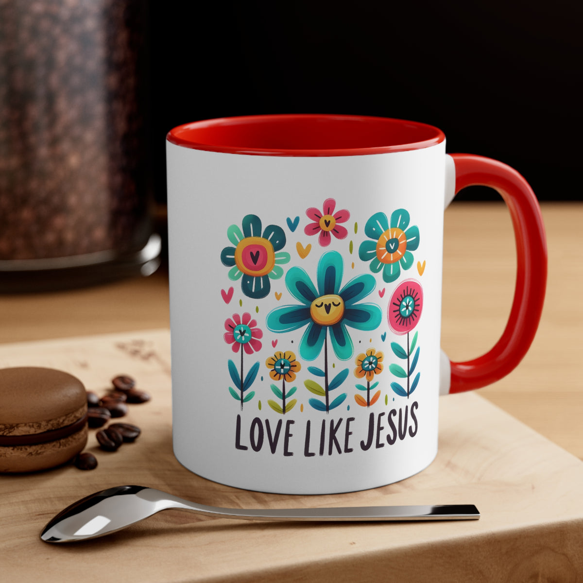 Love Like Jesus Accent Coffee Mug, 11oz