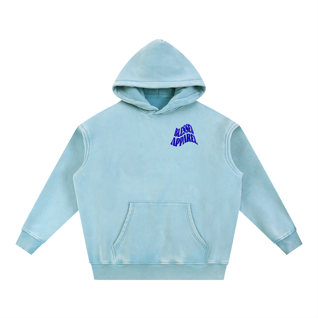 Snow Wash Fleece Oversize Hoodie