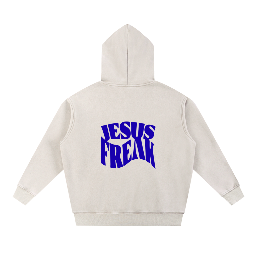 Snow Wash Fleece Oversize Hoodie