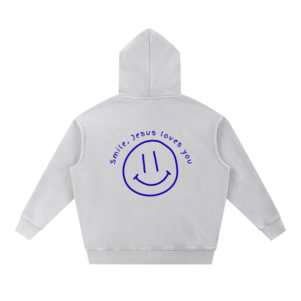 Snow Wash Fleece Oversize Hoodie