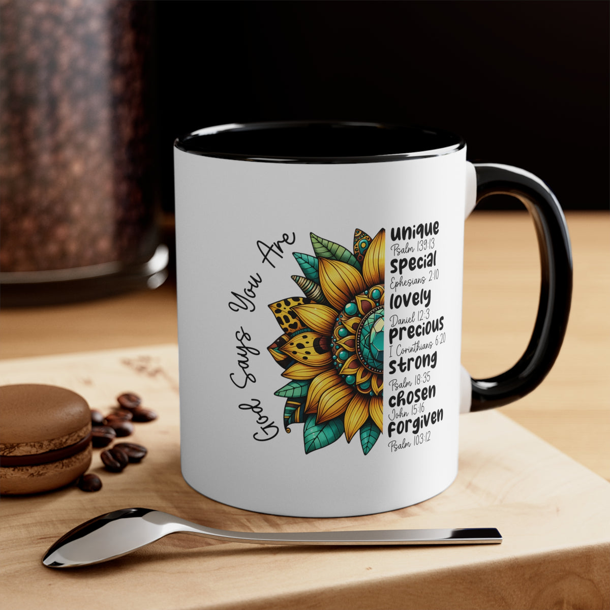 God Says Accent Coffee Mug, 11oz