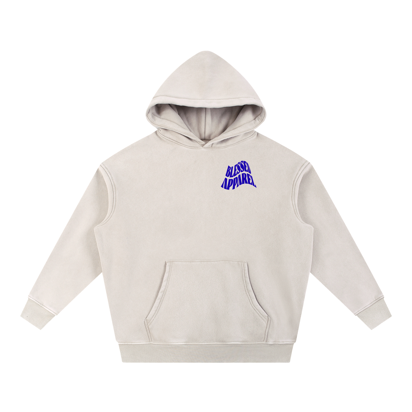 Snow Wash Fleece Oversize Hoodie