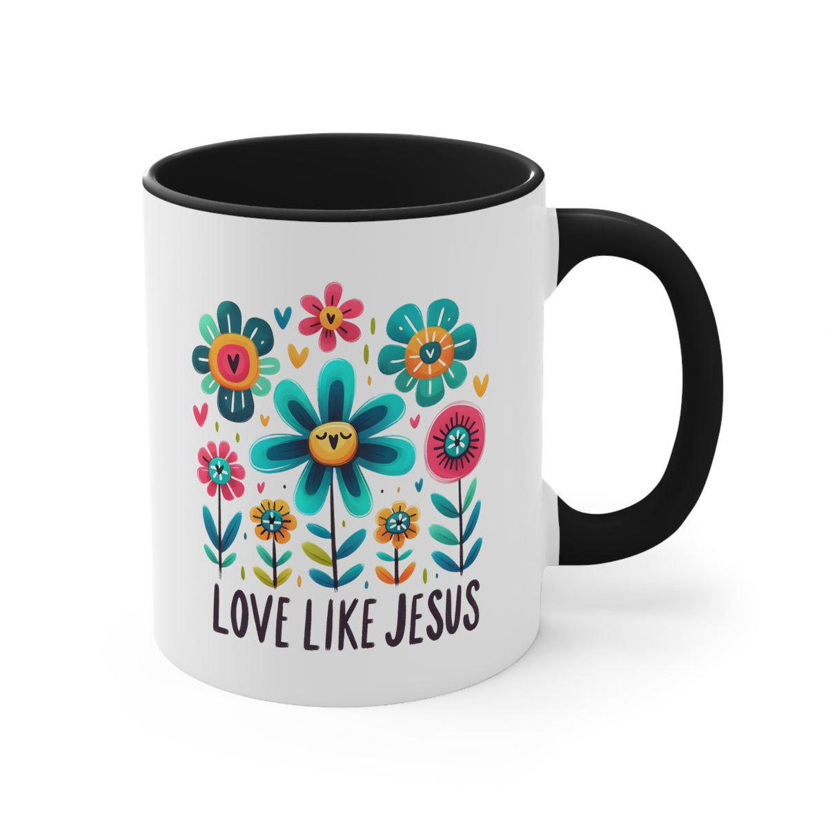 Love Like Jesus Accent Coffee Mug, 11oz