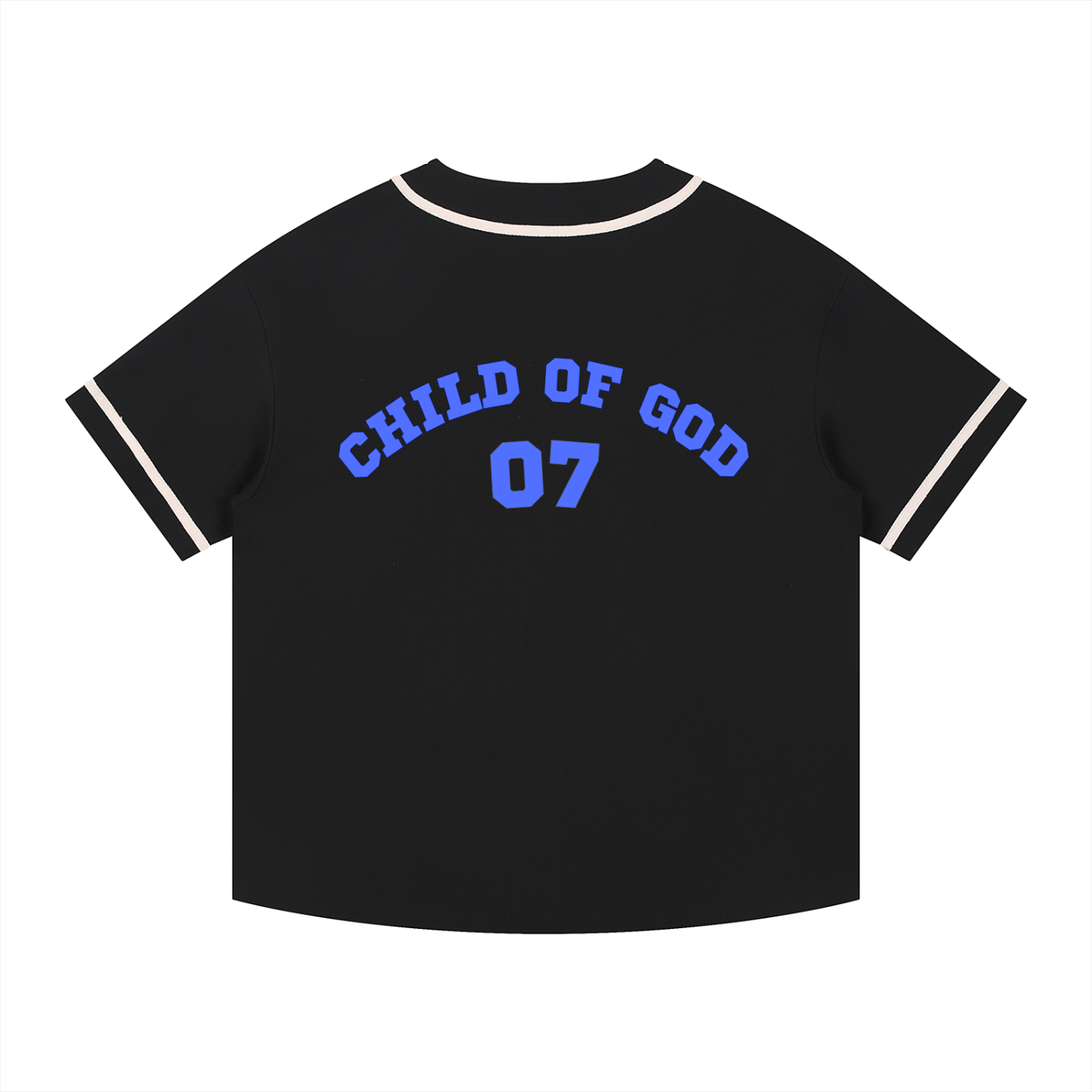 Contrast Piped Button-Up Jersey