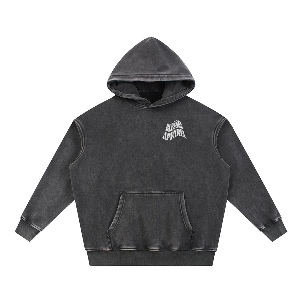 Snow Wash Fleece Oversize Hoodie