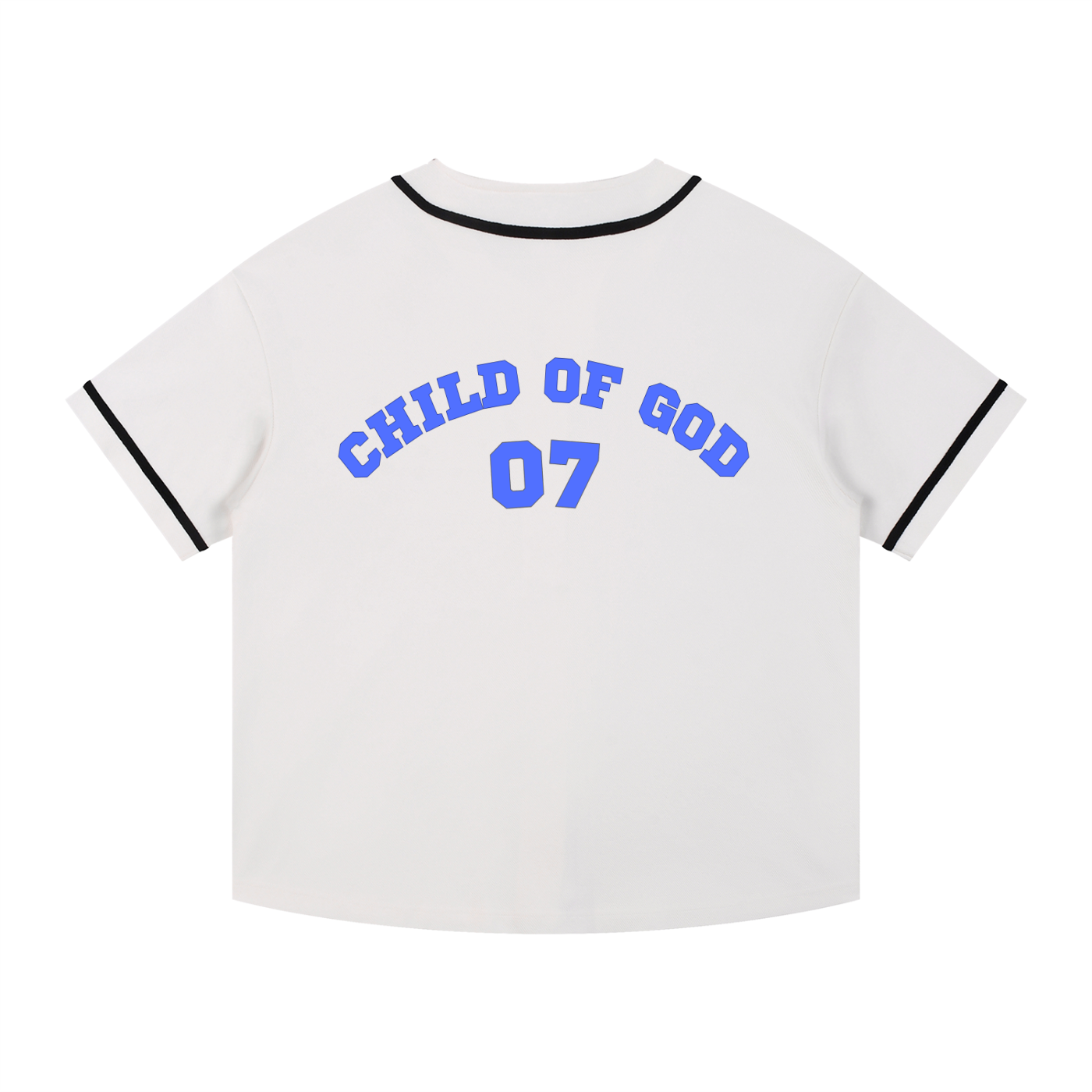 Contrast Piped Button-Up Jersey