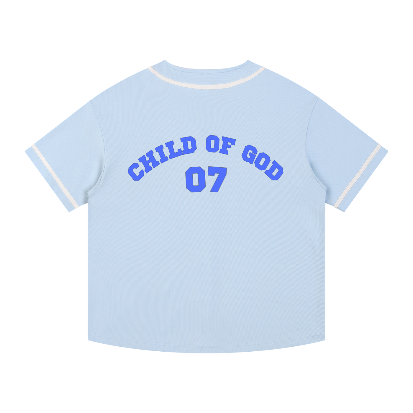 Contrast Piped Button-Up Jersey