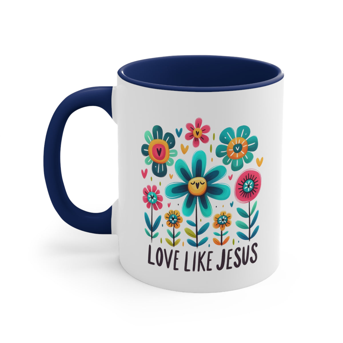 Love Like Jesus Accent Coffee Mug, 11oz