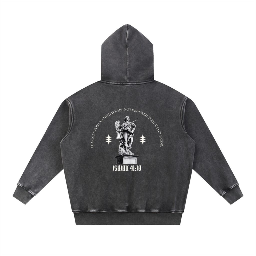 Snow Wash Fleece Oversize Hoodie