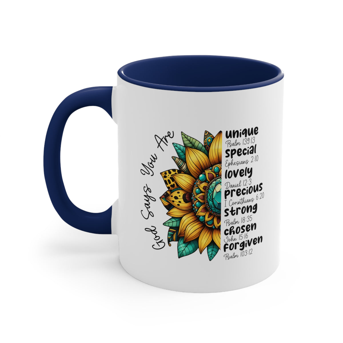 God Says Accent Coffee Mug, 11oz