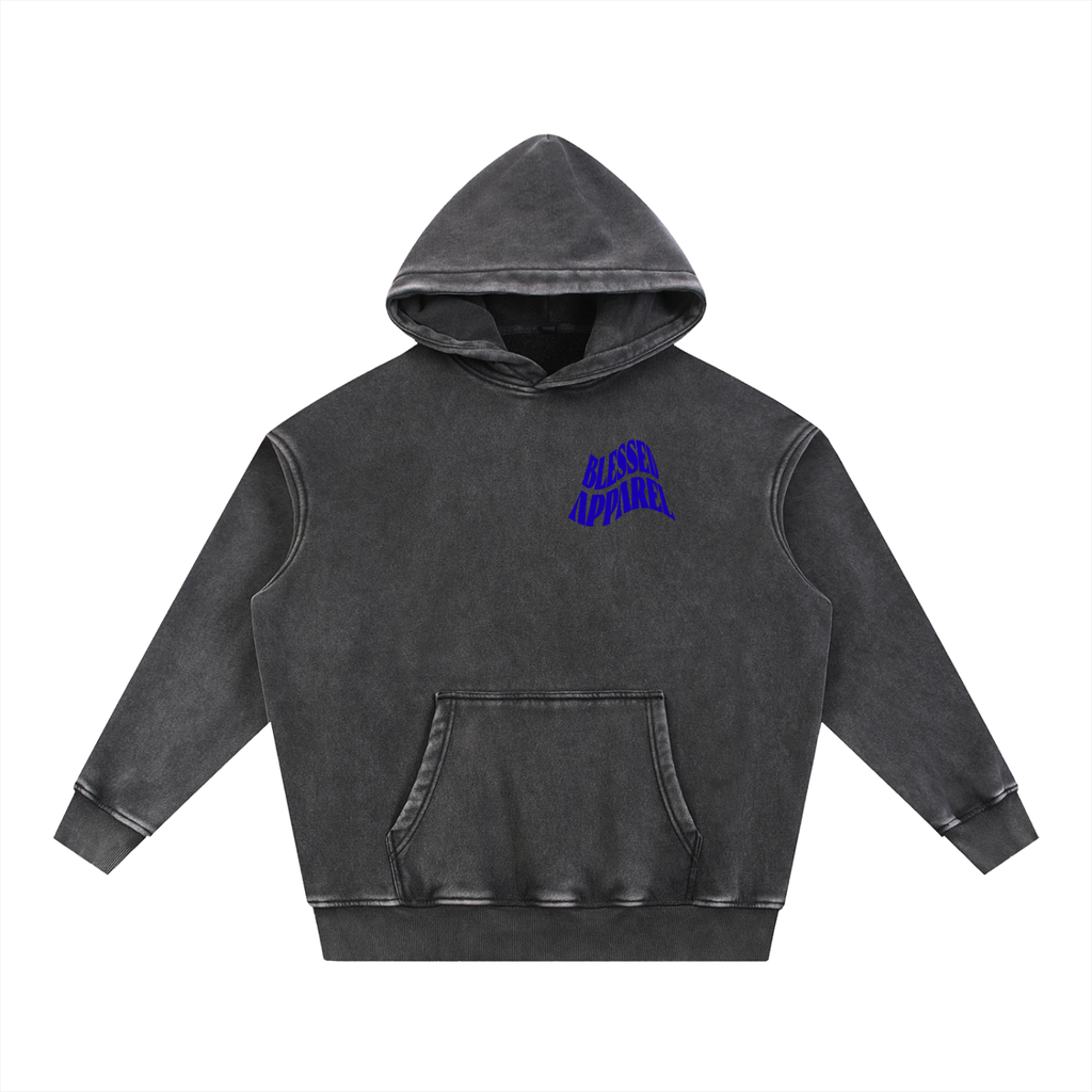 Snow Wash Fleece Oversize Hoodie