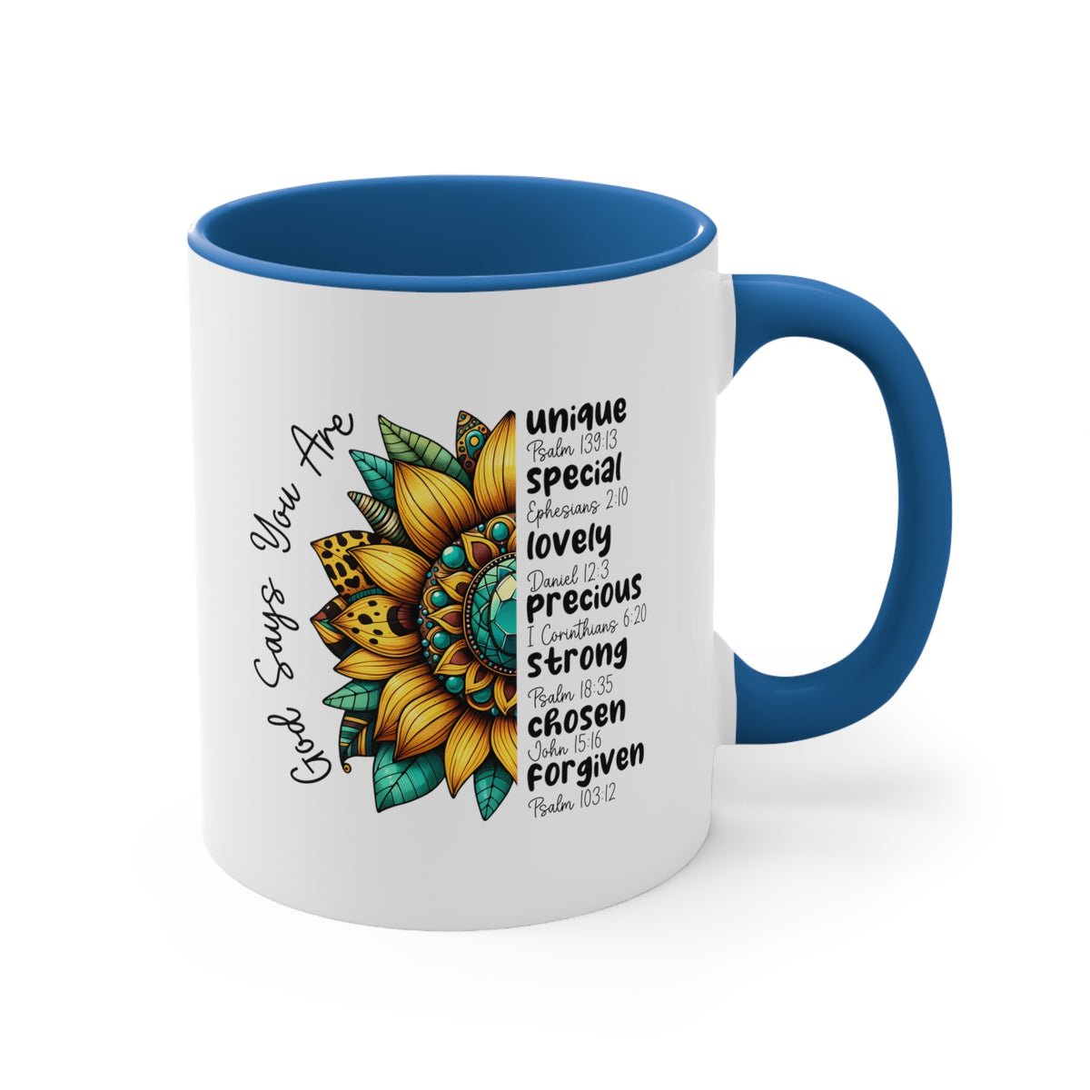 God Says Accent Coffee Mug, 11oz