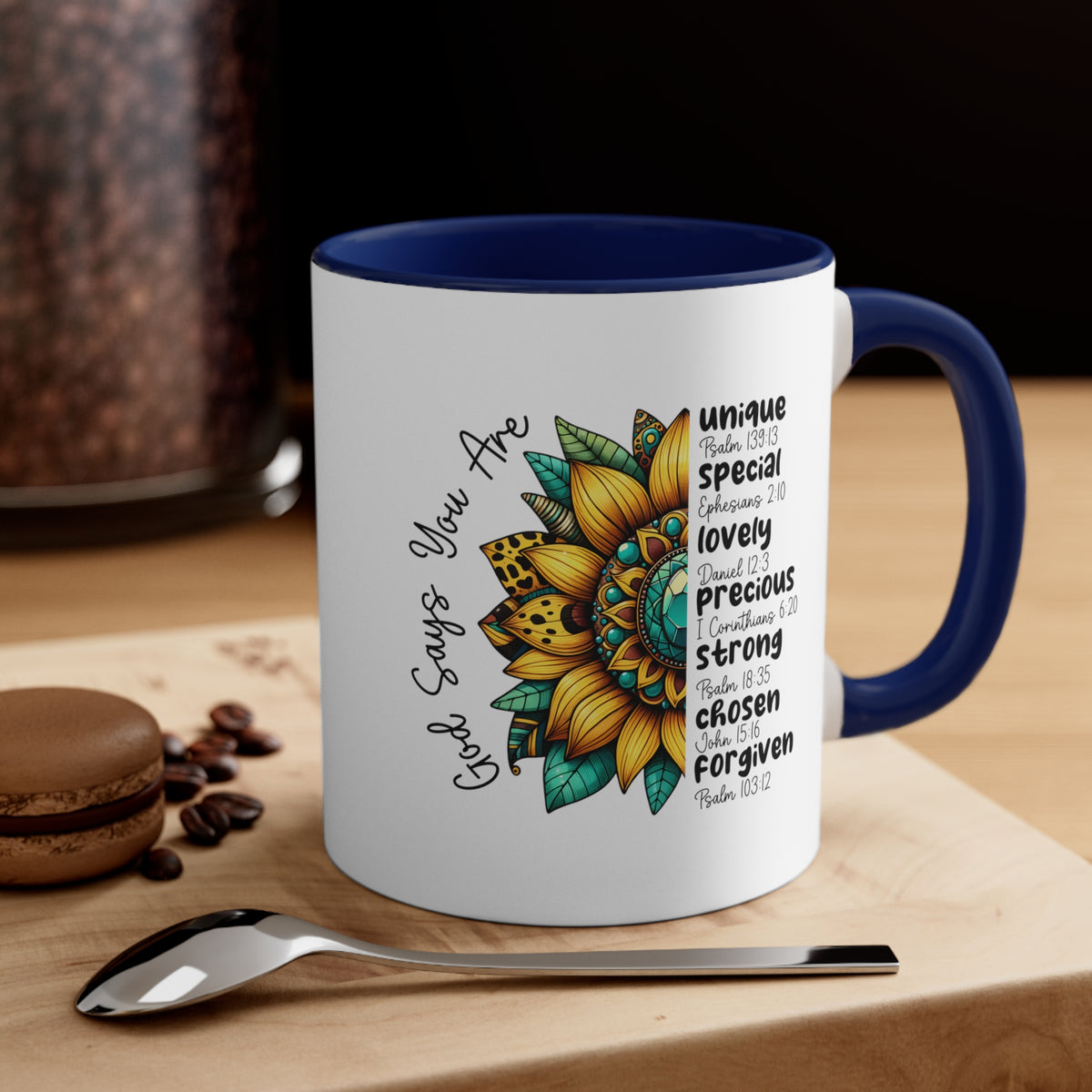 God Says Accent Coffee Mug, 11oz