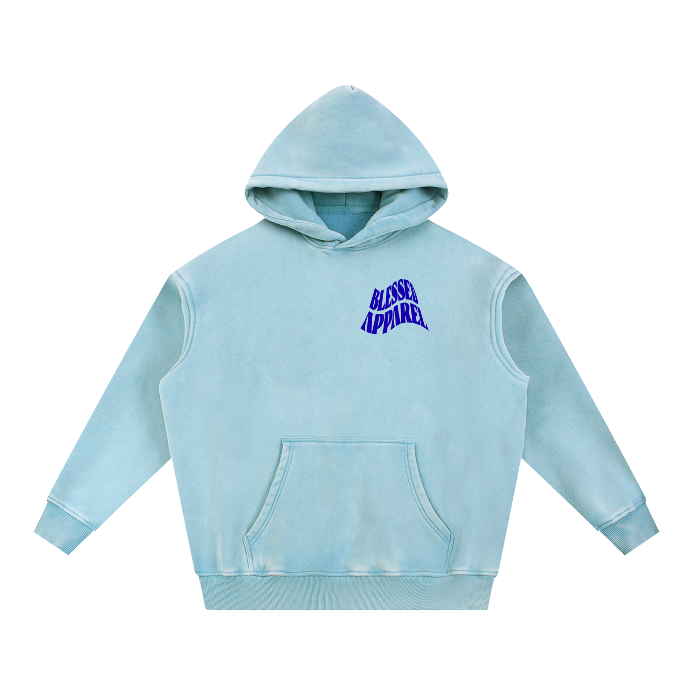 Snow Wash Fleece Oversize Hoodie