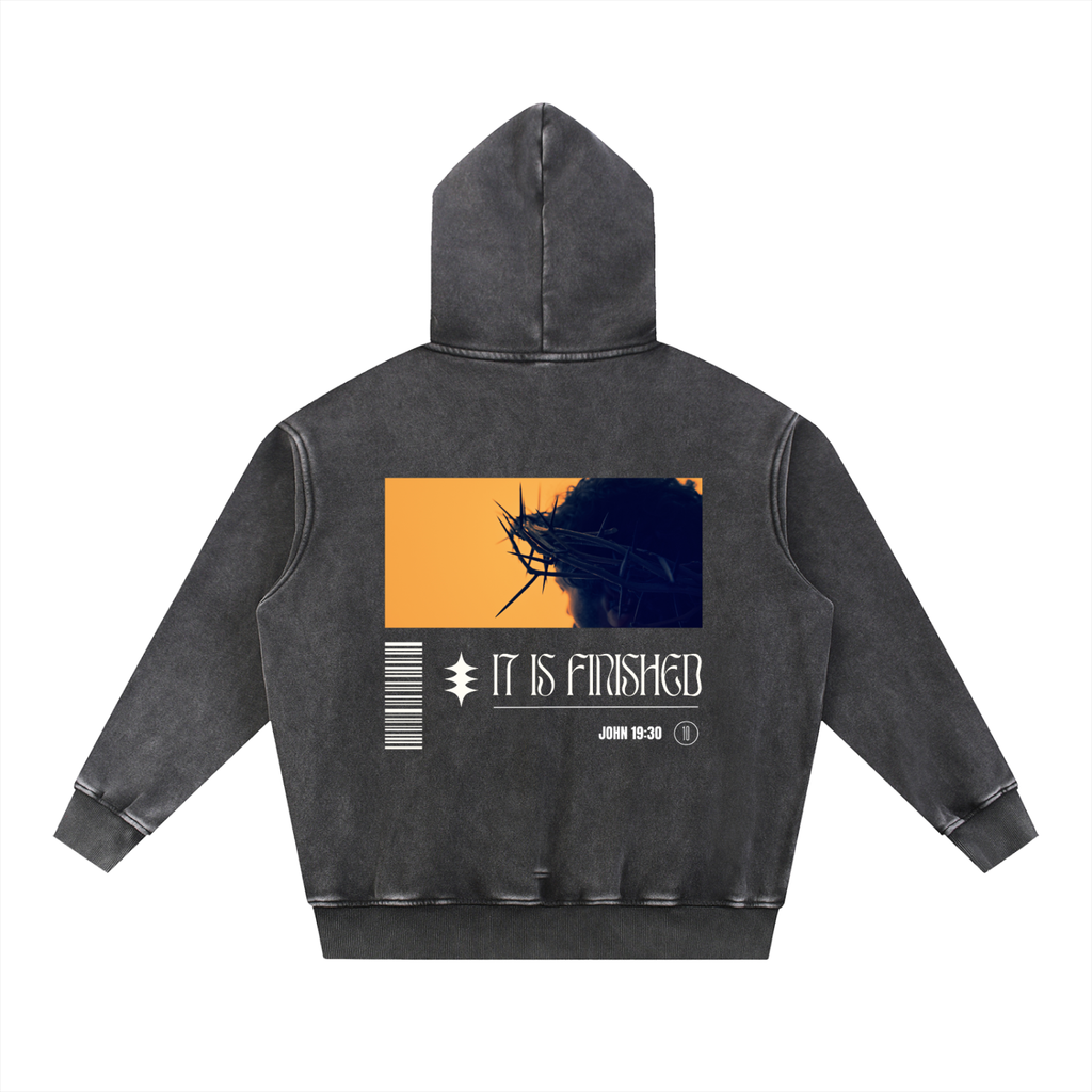 Snow Wash Fleece Oversize Hoodie