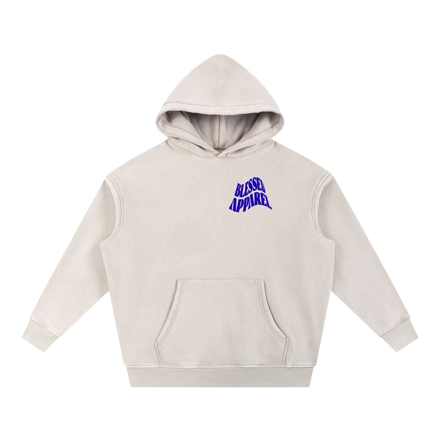Snow Wash Fleece Oversize Hoodie