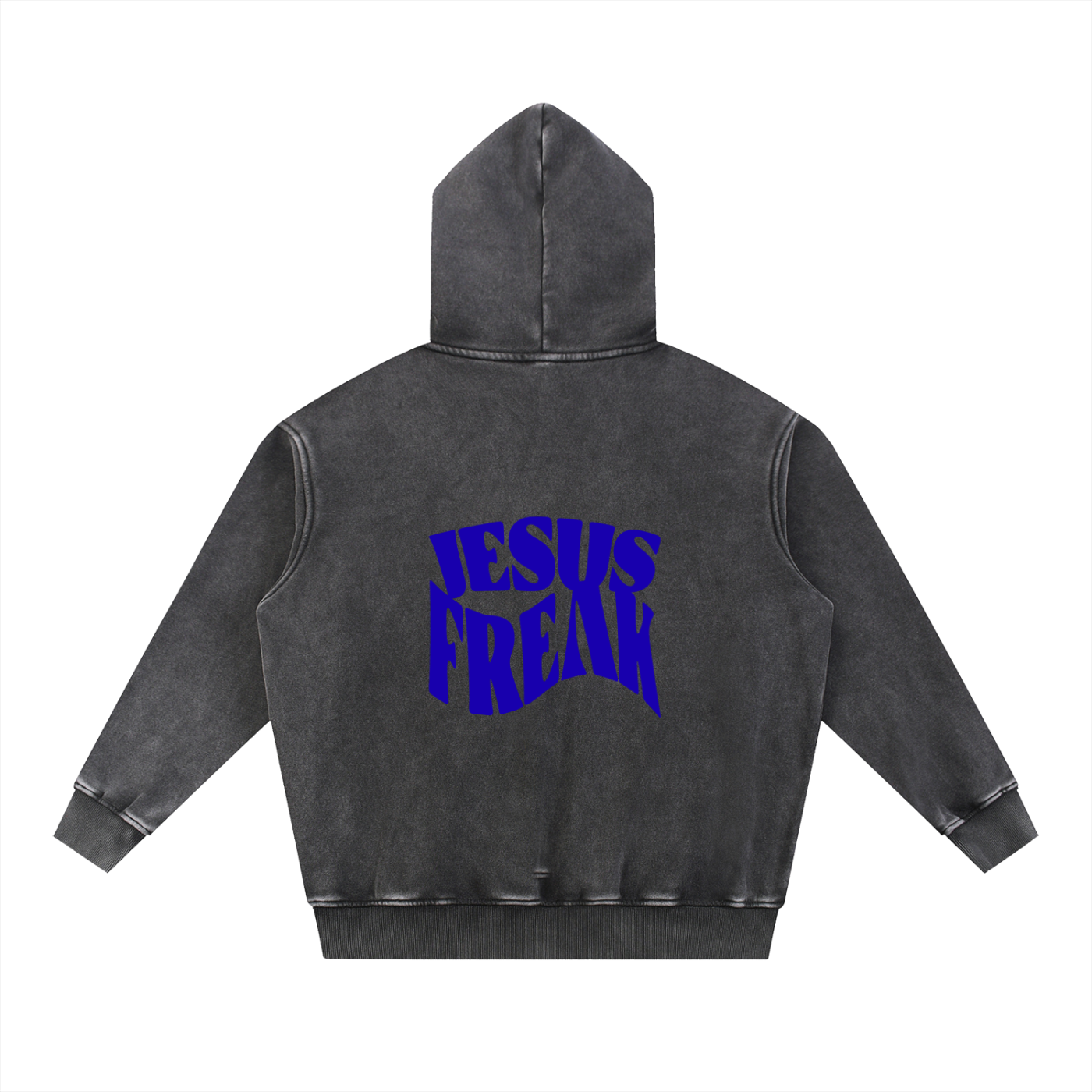 Snow Wash Fleece Oversize Hoodie