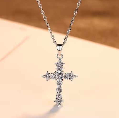 Sterling Silver Cross Pendant Necklace